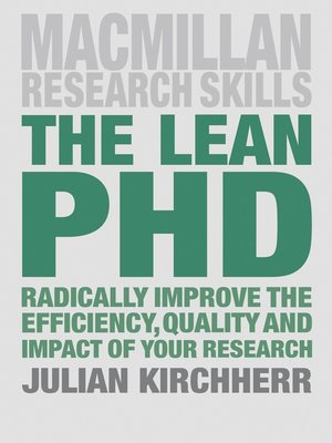 cover image of The Lean PhD